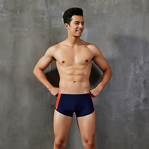 

Men's Bikini Bottom Swimsuit Print Letter Light Blue Black Red Royal Blue Gray Swimwear Bathing Suits