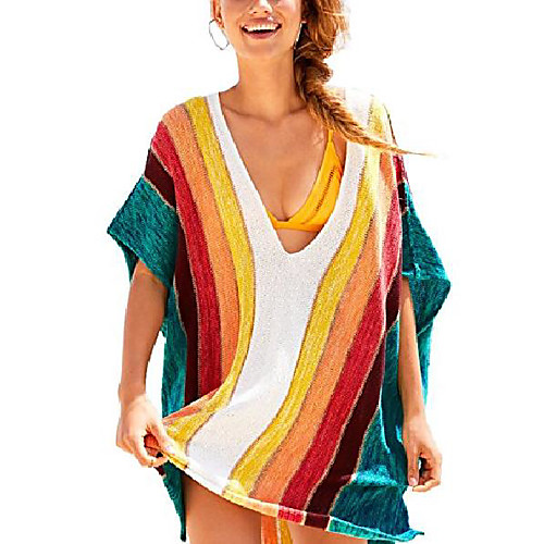 

women's beach swimwear cover up dress (brown)
