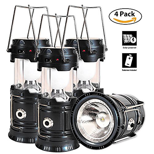 

solar powered lantern flashlight, rechargeable camping lantern led collapsible, bright lights for emergency, hurricane, power outage show pictures