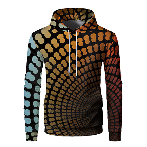 

Men's Pullover Hoodie Sweatshirt Graphic 3D Front Pocket Daily Weekend 3D Print 3D Print Hoodies Sweatshirts Rainbow
