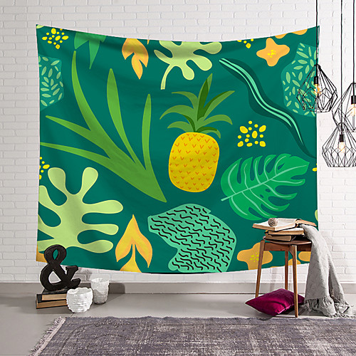 

Wall Tapestry Art Decor Blanket Curtain Hanging Home Bedroom Living Room Decoration Polyester Plant Pineapple Pattern