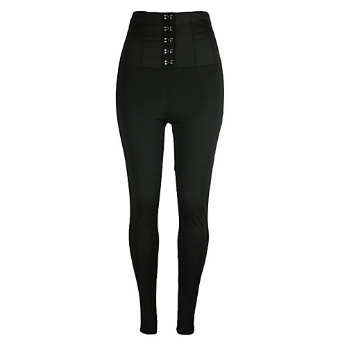 

Women's Basic Outdoor Daily Pants Pants Solid Colored Full Length Black