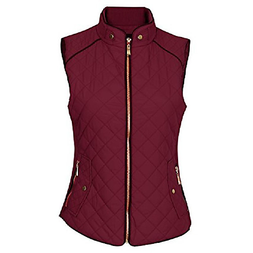 

Women's Hiking Vest / Gilet Fishing Vest Winter Outdoor Solid Color Lightweight Breathable Quick Dry Sweat wicking Top Hunting Fishing Climbing Wine Red orange Pink caramel Black