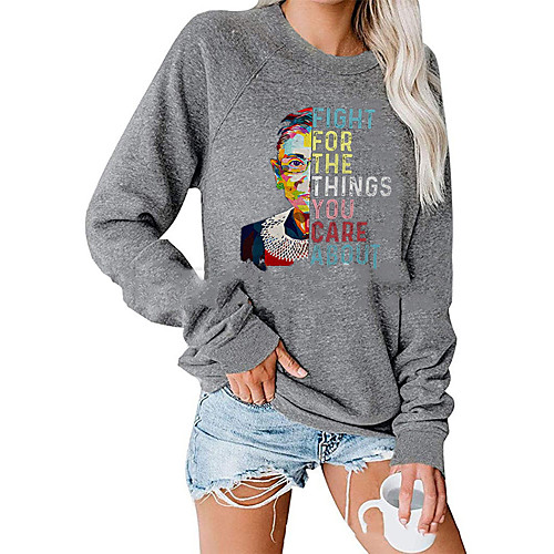 

Women's Pullover Sweatshirt Graphic Tie Dye Text Monograms Daily Going out Work Casual Hoodies Sweatshirts Black Blue Red