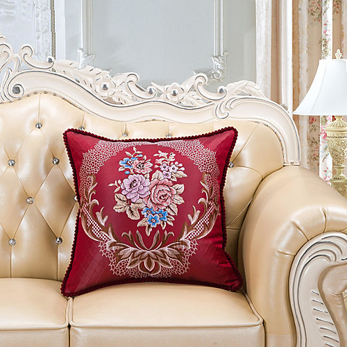 

European Style Fortune Flower Sofa Cushion Cover Upscale Luxurious Court Style Pillow Case Cover Living room Bedroom Sofa Pillow Case cover