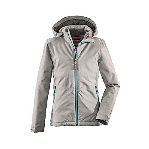 

girls winter jacket narissa jr, color:grey melange, size:128