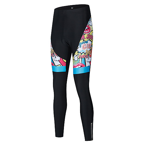 

21Grams Women's Cycling Tights Cycling Bib Tights Bike Tights Bib Tights Padded Shorts / Chamois Breathable Quick Dry Sports Black / Blue / BlackWhite Mountain Bike MTB Road Bike Cycling Clothing