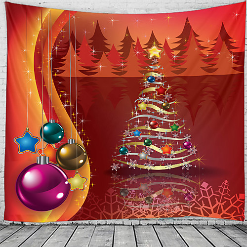 

Christmas Santa Claus Holiday Party Wall Tapestry Art Decor Blanket Curtain Picnic Tablecloth Hanging Home Bedroom Living Room Dorm Decoration Christmas Tree Gift Fireplace