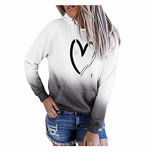 

sweatshirt for women cute women's pullover color block sweatshirts patchwork cute sweater blouse tops gray