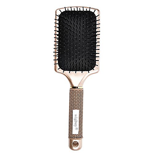 

flat hair brush massage head | detangling hair | anti frizz hair brush for curling, styling & drying for women (paddle brush)