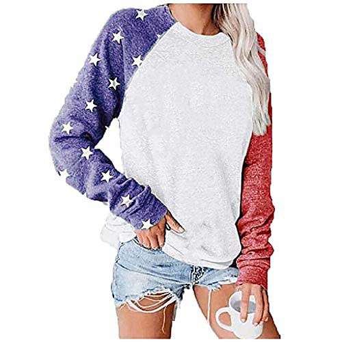 

long sleeve american flag t-shirts american flag apparel for women tee tunic blouses patriotic womens apparel