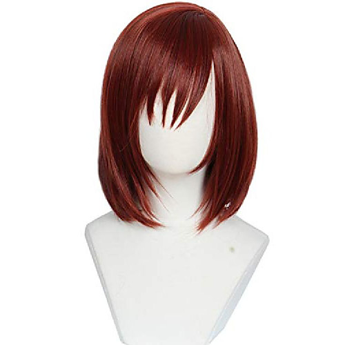 

red mixed kairi wig halloween cosplay costume wig for women party hair