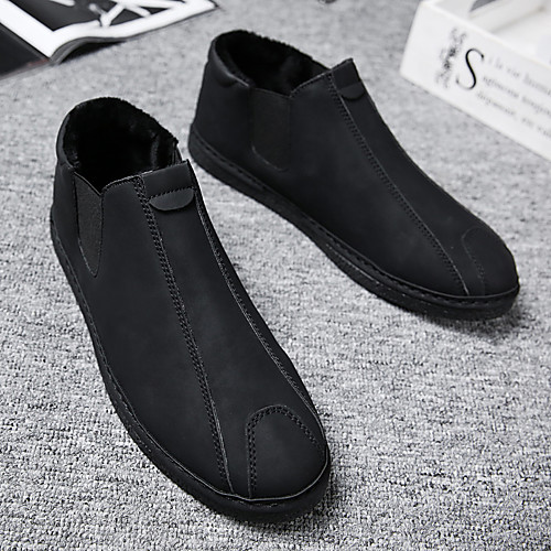 

Men's Loafers & Slip-Ons Daily PU Black Gray Winter