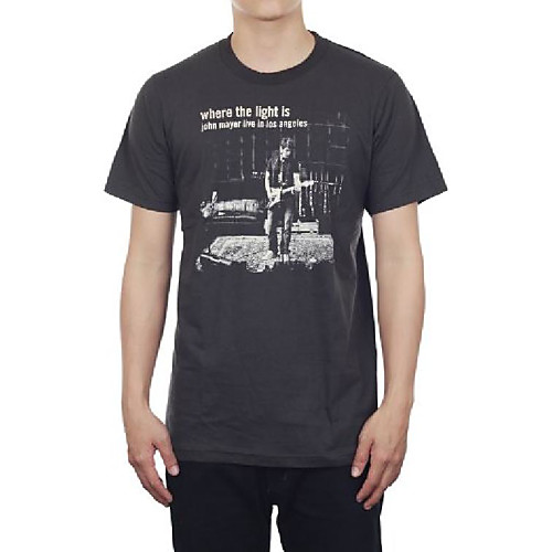 

john mayer live concert new black unisex music t-shirt size l, large