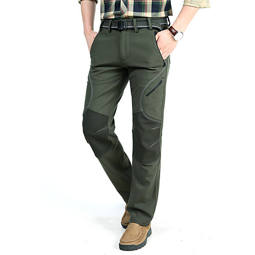 

waterproof trousers mens snow ski winter softshell windproof fleece lined outdoor walking hiking climbing camping pants #5088-army green-4xl (35)