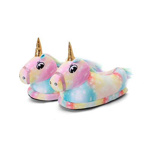 

Adults' Kigurumi Pajamas Slippers Unicorn Flying Horse Onesie Pajamas Cotton Rainbow Cosplay For Men and Women Animal Sleepwear Cartoon Festival / Holiday Costumes / Shoes