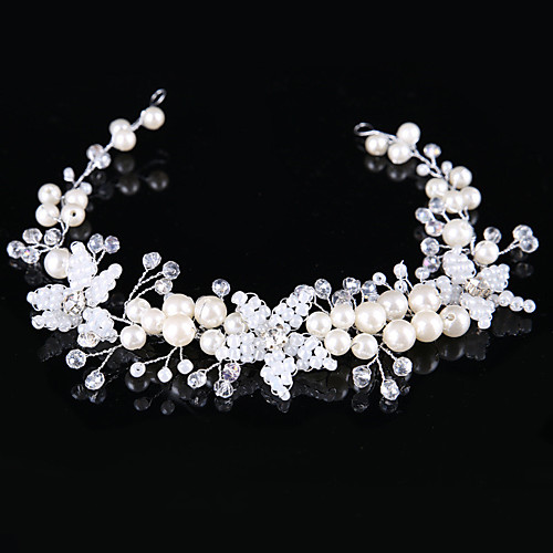 

Crystal / Imitation Pearl / Alloy Headpiece with Crystal / Imitation Pearl 1 Piece Wedding Headpiece