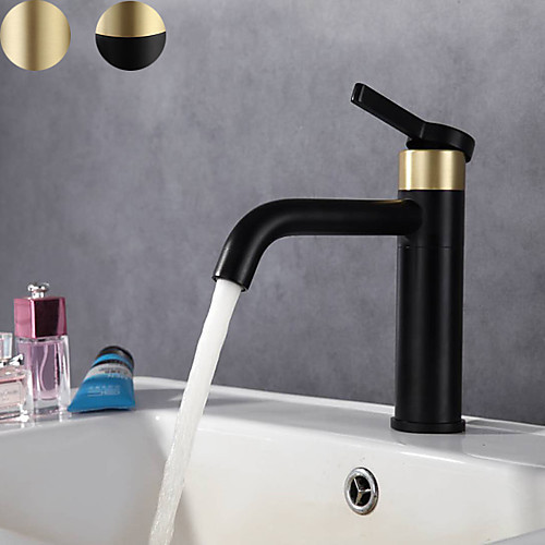 

Bathroom Sink Faucet - Widespread Chrome / Oil-rubbed Bronze / Brushed Centerset Single Handle One HoleBath Taps