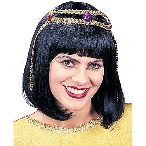 

women's wig cleopatra, black, standard