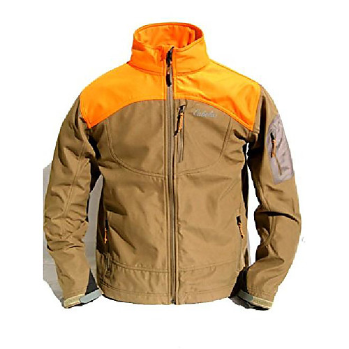 

new mens upland tan/blaze windshear waterproof softshell hunting jacket (m)