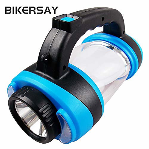 

outdoor portable rechargeable camping lantern light led camp tent fishing light handheld lamp hiking hand lamp (blue)