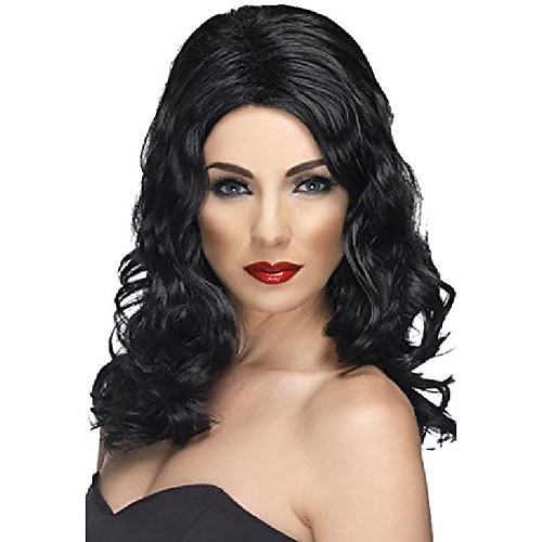 

glamorous wig black