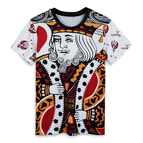 

men's 3d printed poker k long sleeve pullover sweatshirt hoodie xl
