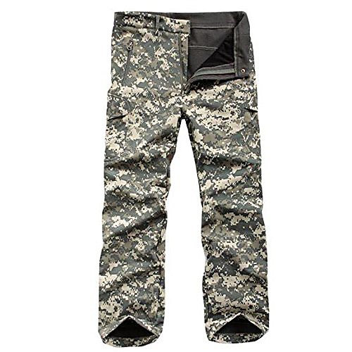 

Tactical Pants Thermal Warm Waterproof Windproof Quick Dry Bottoms for Camping / Hiking Hunting Fishing Black S M L XL XXXL