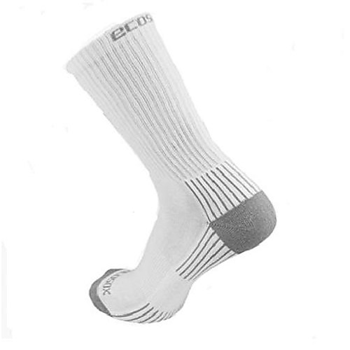 

viscose bamboo crew with arch support socks (white/gray, 9-11) (5 pack)