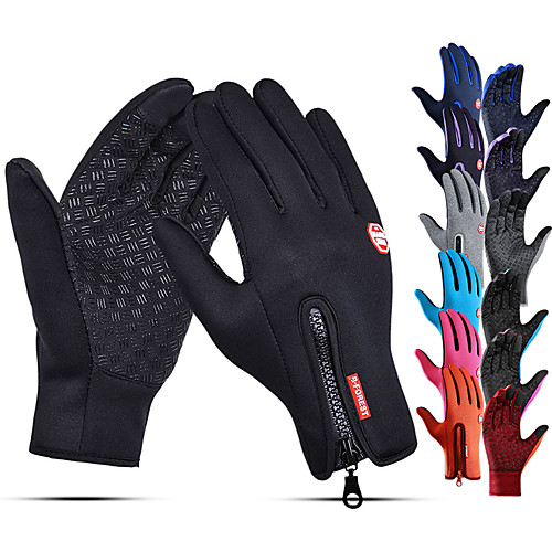 

Winter Gloves Running Gloves Full Finger Gloves Anti-Slip Touch Screen Thermal Warm Cold Weather Men's Women's Lining Skiing Hiking Running Driving Cycling Texting Fleece Neoprene Winter / SBR