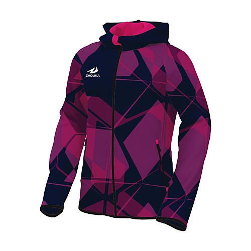 

Men's Long Sleeve Running Track Jacket Windbreaker Outerwear Coat Top Athletic Athleisure Thermal Warm Windproof Breathable Fitness Gym Workout Running Jogging Training Sportswear Normal Fuchsia