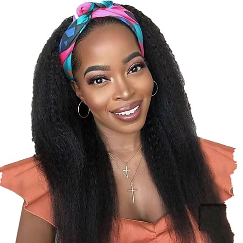 

Human Hair Wig Medium Length Long Very Long kinky Straight U Part Natural Women Sexy Lady New Capless Chinese Hair Women's Natural Black #1B 12 inch 14 inch 16 inch