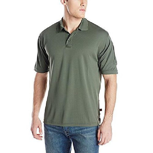 

men's performance polo, od green, medium