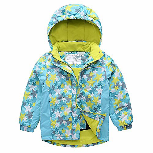 

toddler little girls ski jacket waterproof snowboard outdoor winter thick rain jacket (girls 3t-4t, green)