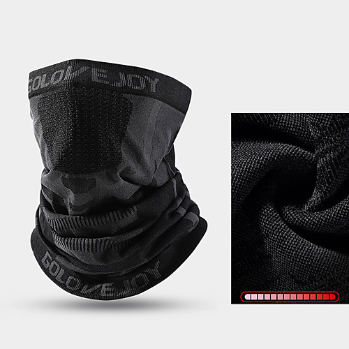 

Neck Gaiter Neck Tube Balaclava Bandana Mask Women's Men's Headwear Solid Colored Thermal Warm Portable Windproof for Running Jogging Training Autumn / Fall Winter Spring Black Dark Gray