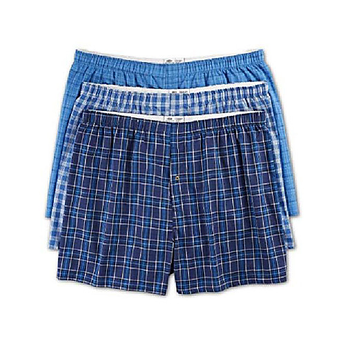 

by dxl big and tall 3-pack plaid woven boxers, blue, 5xl
