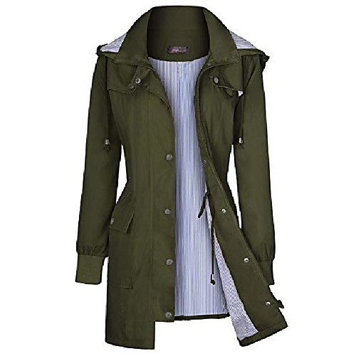 

Women's Waterproof Hiking Jacket Rain Jacket Hiking Windbreaker Outdoor Waterproof Lightweight Windproof Breathable Jacket Top Fishing Climbing Camping / Hiking / Caving Gray Green Pink Positive red