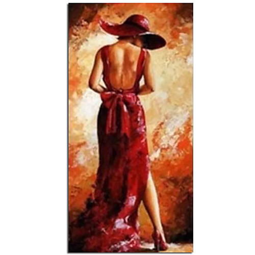 

Superb Artist Hand painted King Size Portrait Oil Painting for Living Room Customize Abstract Sexy Girl Oil Painting Rolled Canvas No Frame Unstretched
