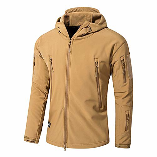 

Hunting Jacket Outdoor Thermal Warm Waterproof Windproof Wear Resistance Coat Top Camping / Hiking Hunting Fishing Desert Camouflage Army Yellow Green Ruins