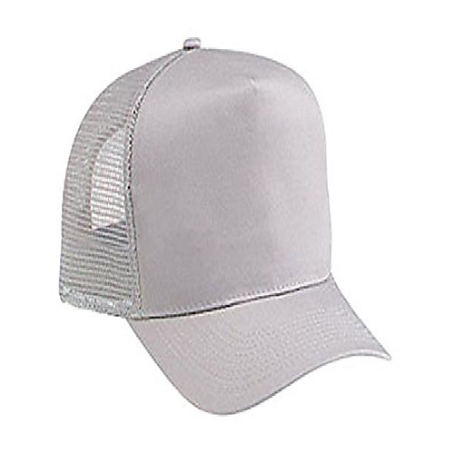 

cn twill five panel pro style mesh back caps - gray - by thetargetbuys
