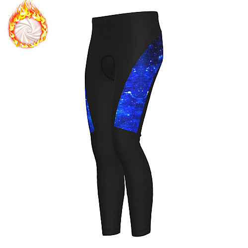 

21Grams Men's Cycling Tights Cycling Pants Winter Fleece Bike Tights Padded Shorts / Chamois Pants Fleece Lining Breathable Warm Sports Black Mountain Bike MTB Road Bike Cycling Clothing Apparel Bike