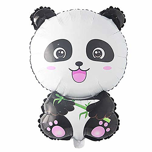 

cartoon panda foil balloons china national treasure happy birthday party decor bear animal kids air balloon globos helium ball (panda)