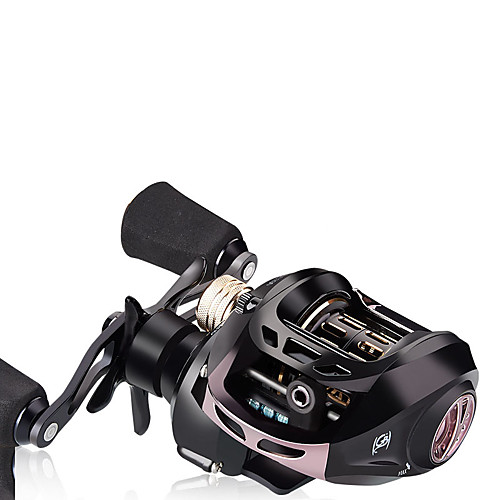 

Fishing Reel Baitcasting Reel 6.51 Gear Ratio 7 Ball Bearings Adjustable for Sea Fishing / Freshwater Fishing / Trolling & Boat Fishing