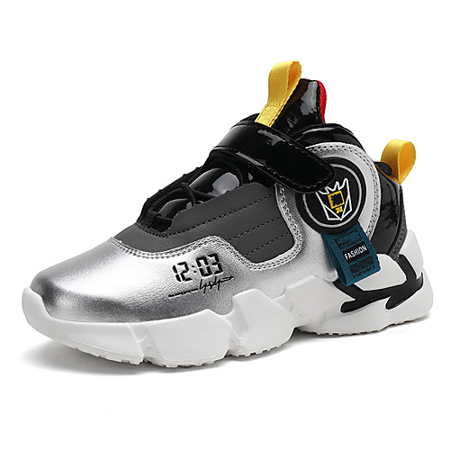 

Boys' Trainers Athletic Shoes Comfort PU Big Kids(7years ) Athletic Basketball Shoes Black Yellow Gray Winter