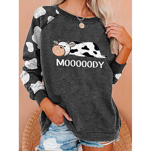 

Women's Pullover Sweatshirt Graphic Christmas Daily Casual Christmas Hoodies Sweatshirts Loose Black