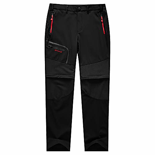 

men's waterproof camping pants hiking pants black