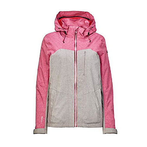 

women functional jacket anlia, size:44, color:grau melange/dunkelpink