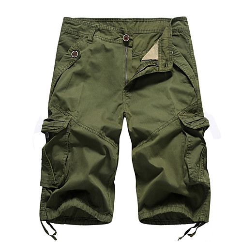

men's cargo shorts relaxed fit with multi pockets