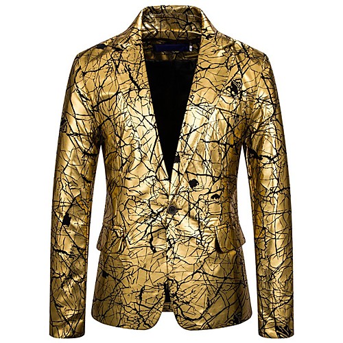 

Men's Notch lapel collar Blazer Gold / Silver M / L / XL