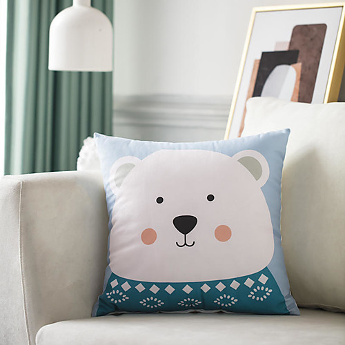 

Skin-friendly Soft Short Plush Home Office Cartoons Pillow Case Cover Living Room Bedroom Sofa Cushion Cover Modern Sample Room Cushion Cover